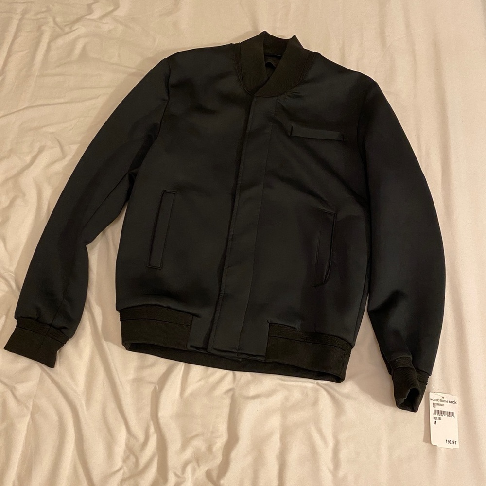 John Elliott + Co Neoprene Bomber Jacket 2 Black